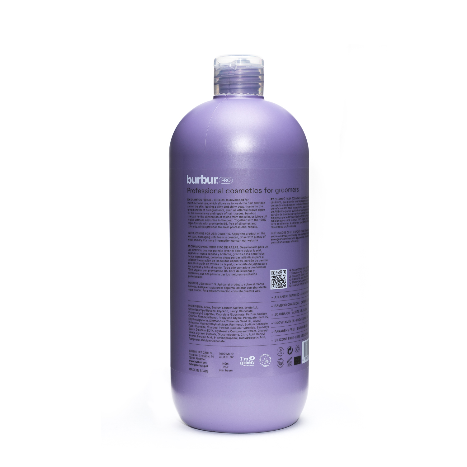 BURBURPRO SHAMPOO ALL BREEDS 5IN1 1000ML - Imagen 4